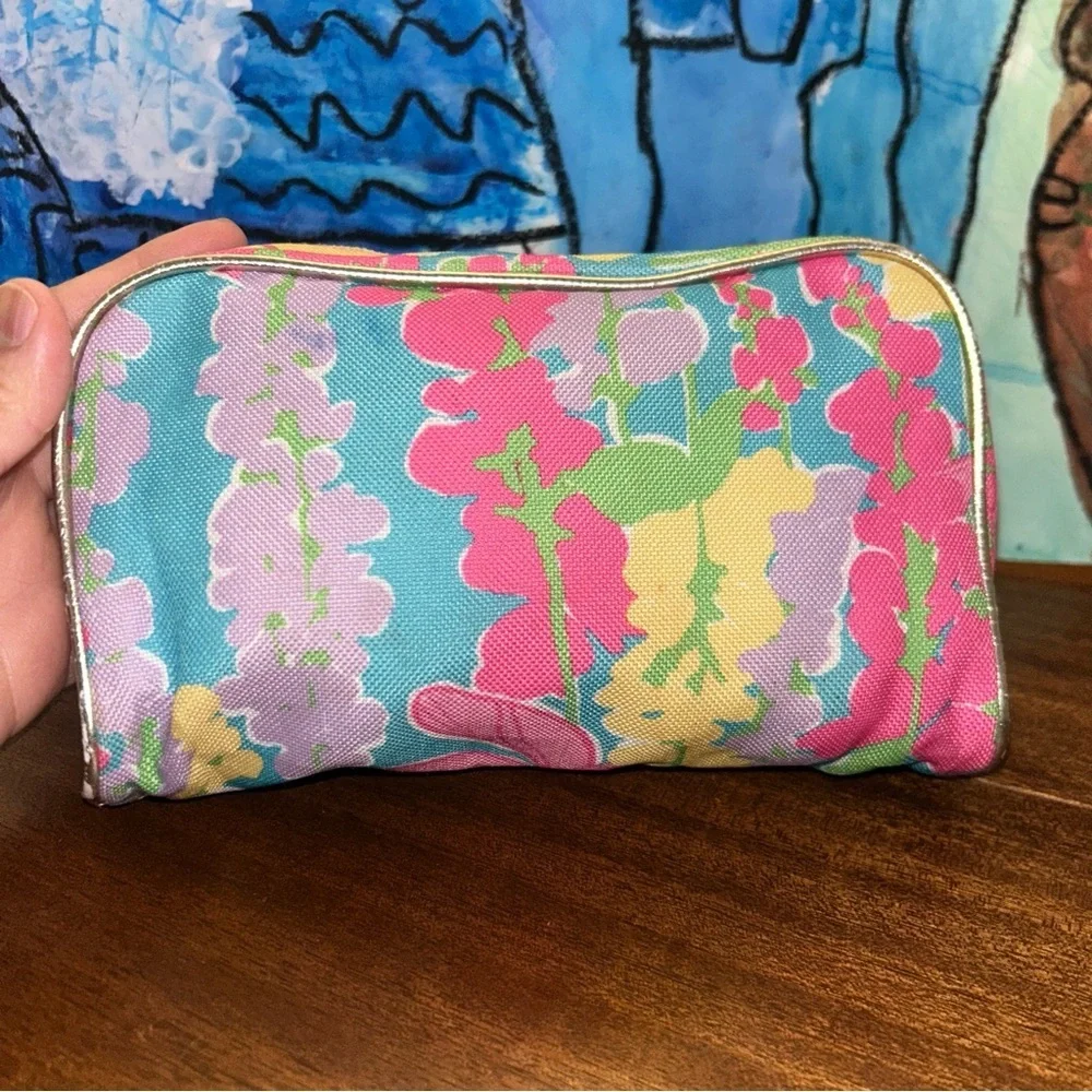 Lilly Pulitzer Vibrant Floral Cosmetic Bag